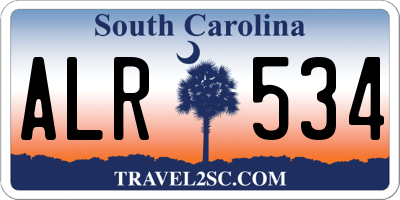 SC license plate ALR534