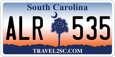 SC license plate ALR535