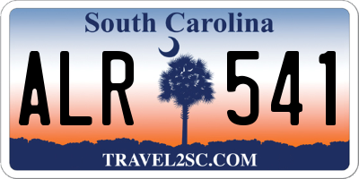 SC license plate ALR541