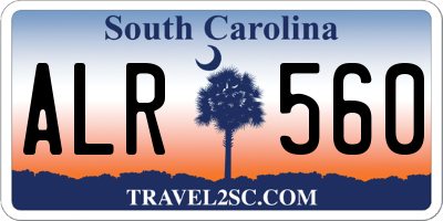 SC license plate ALR560
