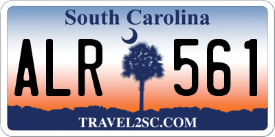 SC license plate ALR561