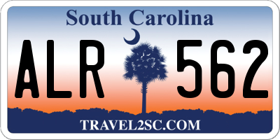 SC license plate ALR562
