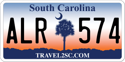 SC license plate ALR574