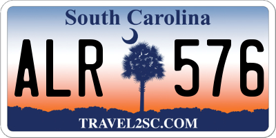 SC license plate ALR576
