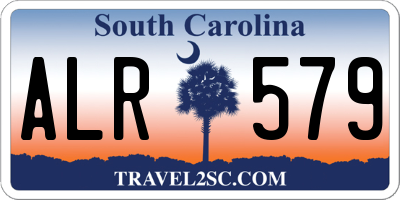 SC license plate ALR579