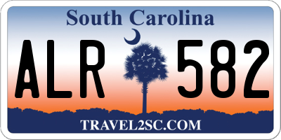 SC license plate ALR582