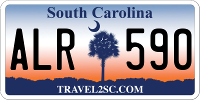 SC license plate ALR590