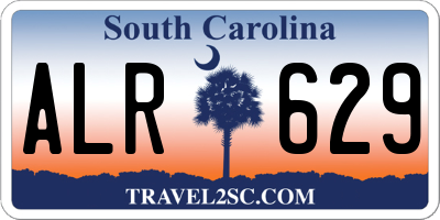 SC license plate ALR629