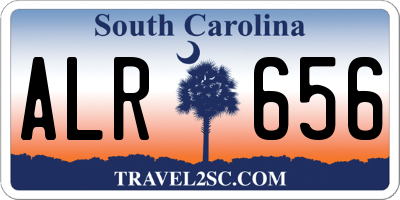 SC license plate ALR656
