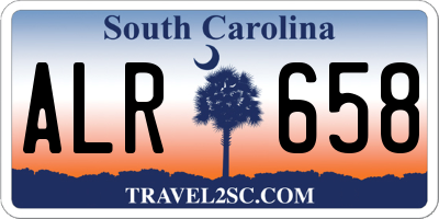 SC license plate ALR658
