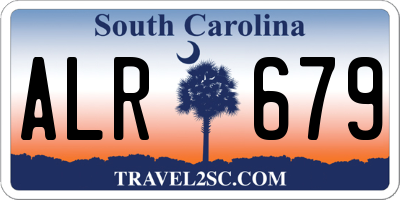 SC license plate ALR679