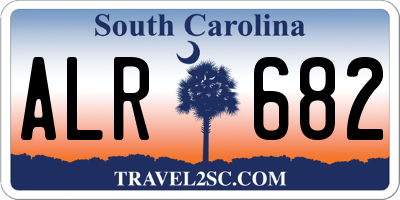 SC license plate ALR682