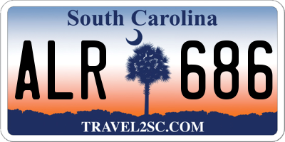 SC license plate ALR686