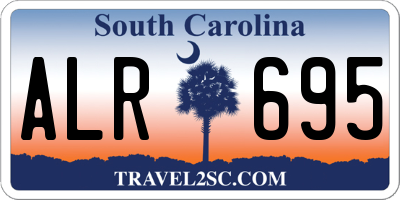 SC license plate ALR695