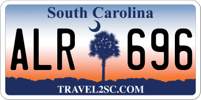 SC license plate ALR696