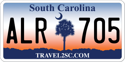 SC license plate ALR705