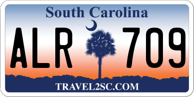 SC license plate ALR709