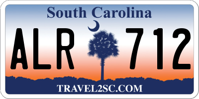 SC license plate ALR712