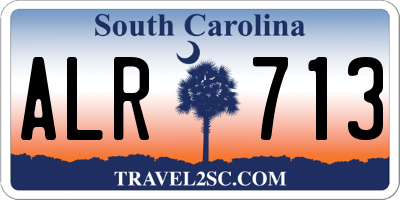 SC license plate ALR713