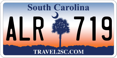 SC license plate ALR719