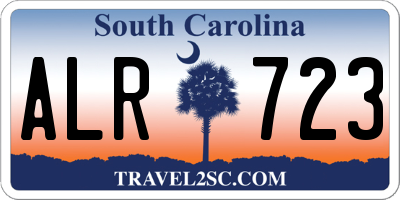 SC license plate ALR723
