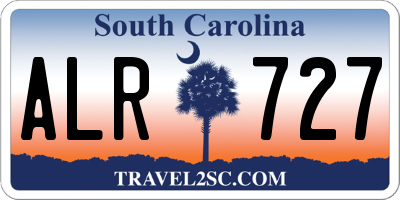SC license plate ALR727