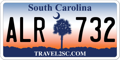 SC license plate ALR732