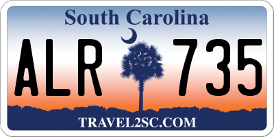 SC license plate ALR735