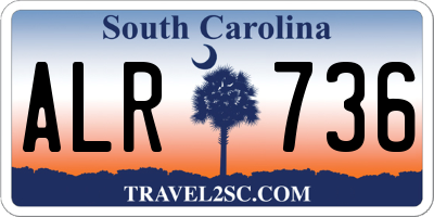 SC license plate ALR736