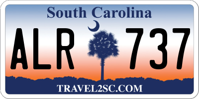 SC license plate ALR737