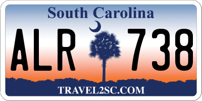SC license plate ALR738