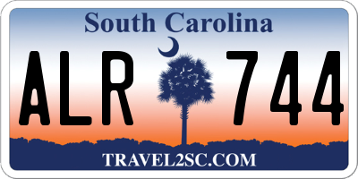SC license plate ALR744