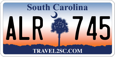 SC license plate ALR745