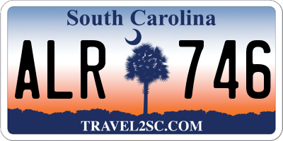 SC license plate ALR746