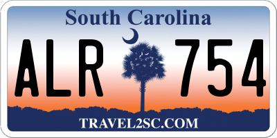 SC license plate ALR754