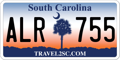 SC license plate ALR755