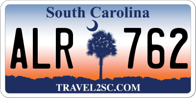 SC license plate ALR762