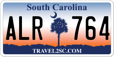 SC license plate ALR764