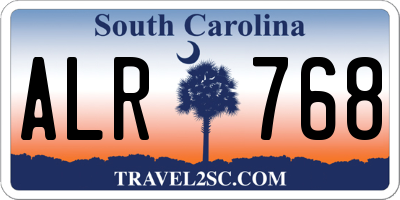 SC license plate ALR768