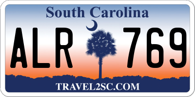 SC license plate ALR769
