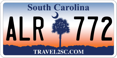 SC license plate ALR772