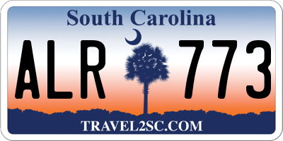 SC license plate ALR773