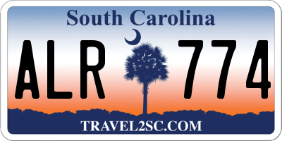 SC license plate ALR774