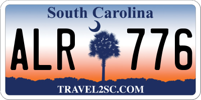 SC license plate ALR776