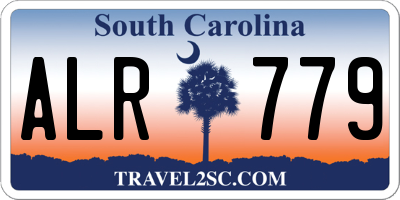 SC license plate ALR779