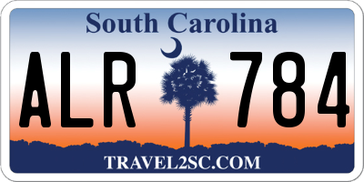 SC license plate ALR784