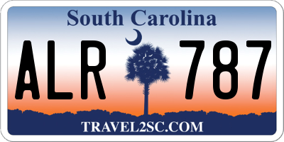 SC license plate ALR787
