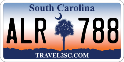 SC license plate ALR788