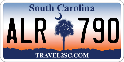 SC license plate ALR790