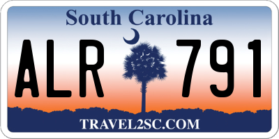 SC license plate ALR791
